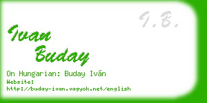 ivan buday business card